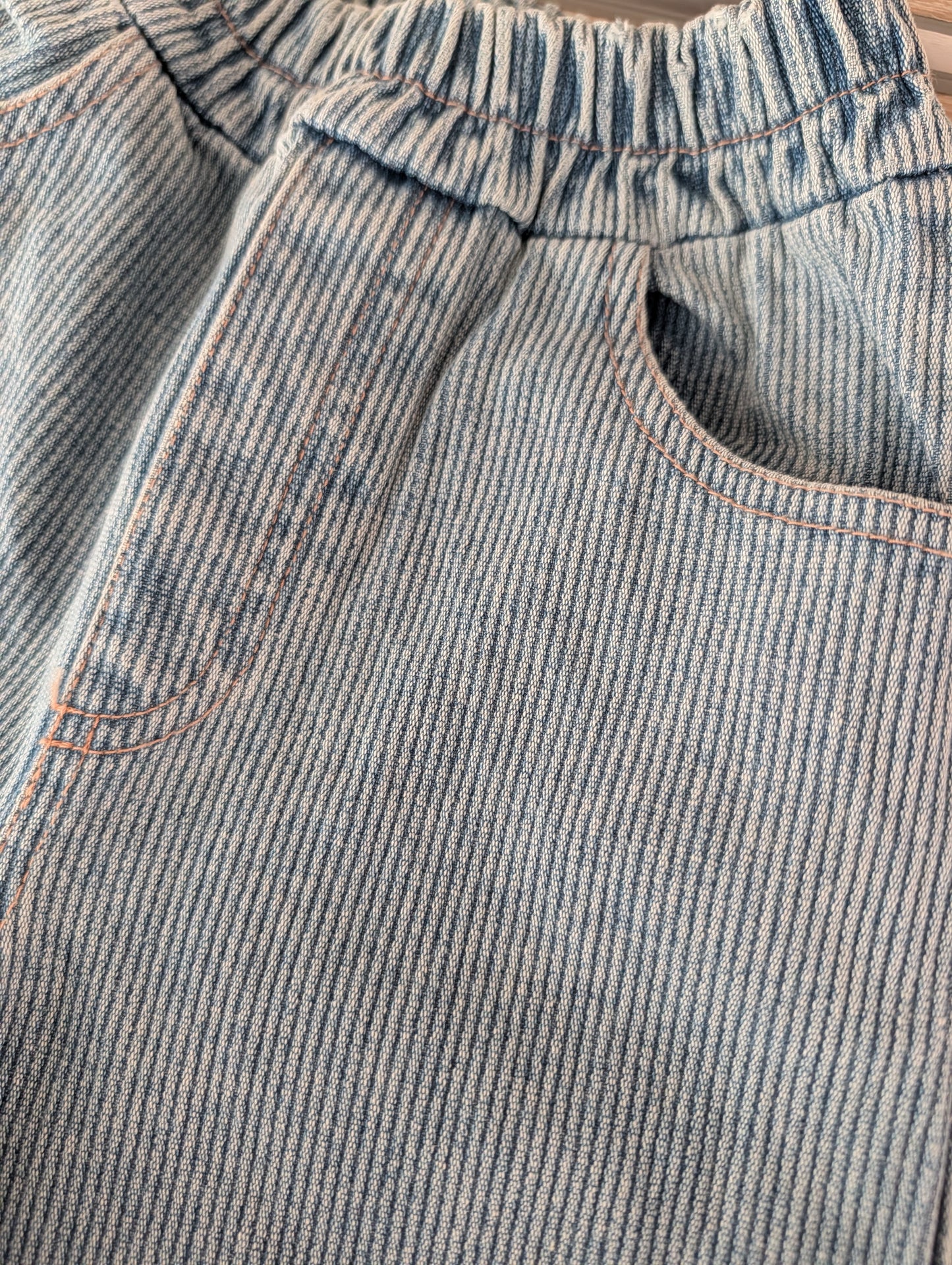 Striped Wide Denim