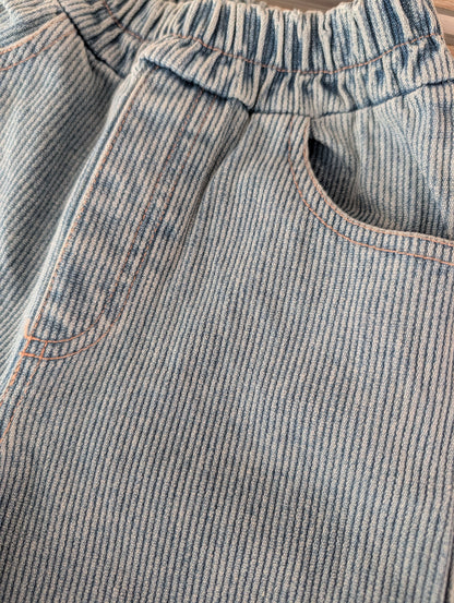 Striped Wide Denim