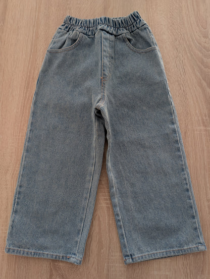 Striped Wide Denim
