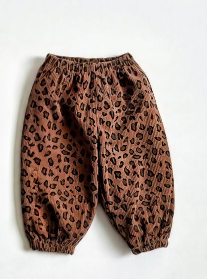 Leopard Corduroy Jogger